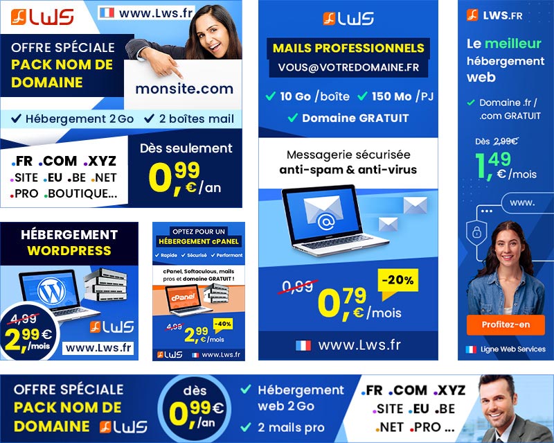 Bannières affiliation LWS